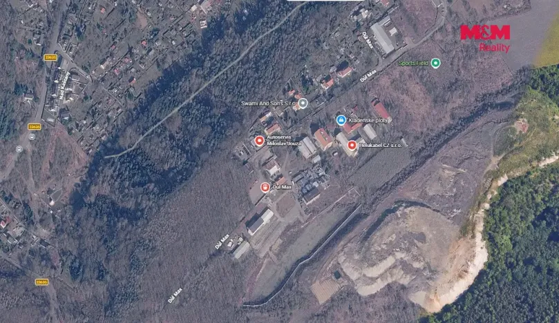 Pronájem komerčního pozemku, Libušín, Důl Max, 1000 m2