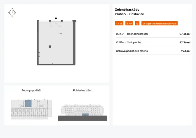 Prodej obchodního prostoru, Praha - Běchovice, Českobrodská, 100 m2