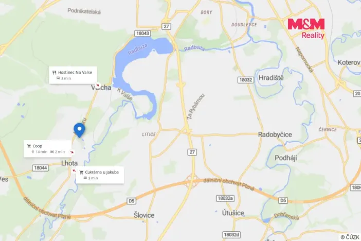 Prodej zahrady, Plzeň - Lhota, 387 m2