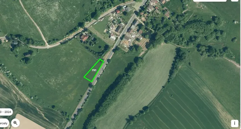 Prodej pole, Všeruby, 1481 m2