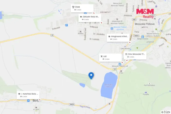Prodej pole, Moravská Třebová - Boršov, 510 m2