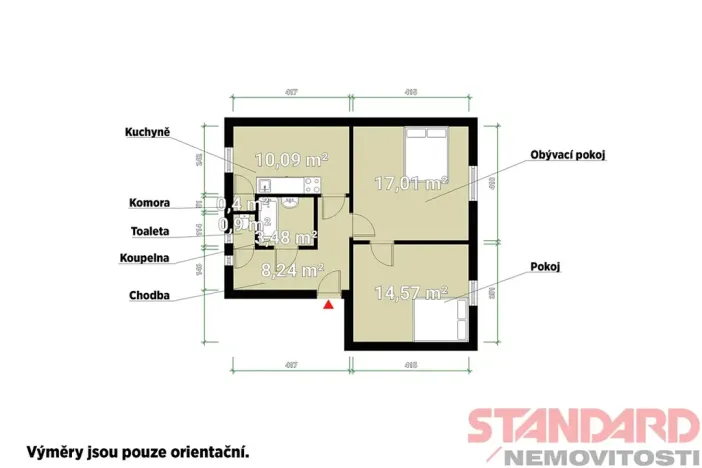 Prodej bytu 2+1, Klatovy, Koldinova, 55 m2