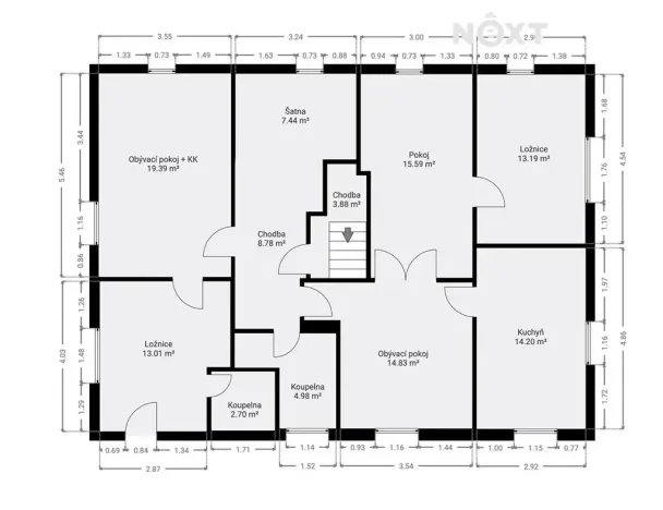 Prodej rodinného domu, Dolní Branná, 227 m2