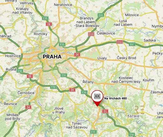 Prodej pozemku pro bydlení, Mirošovice, Na Vrchách, 1493 m2