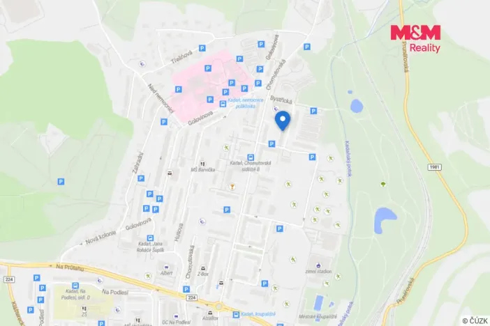 Prodej bytu 2+1, Kadaň, Bystřická, 56 m2