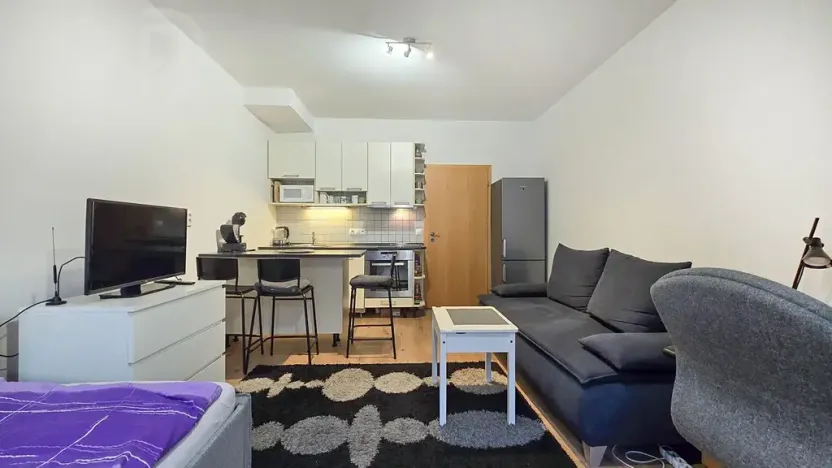 Pronájem bytu 1+kk, Praha - Smíchov, Na Neklance, 29 m2