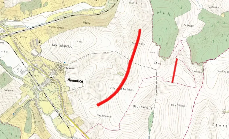 Prodej pole, Nemotice, 17481 m2