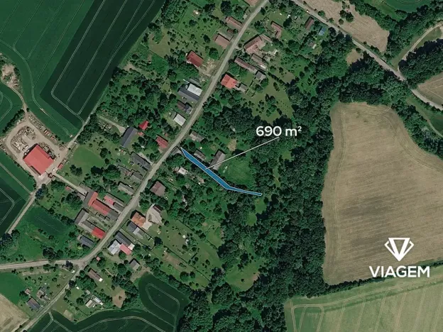 Prodej zahrady, Rusín, 690 m2