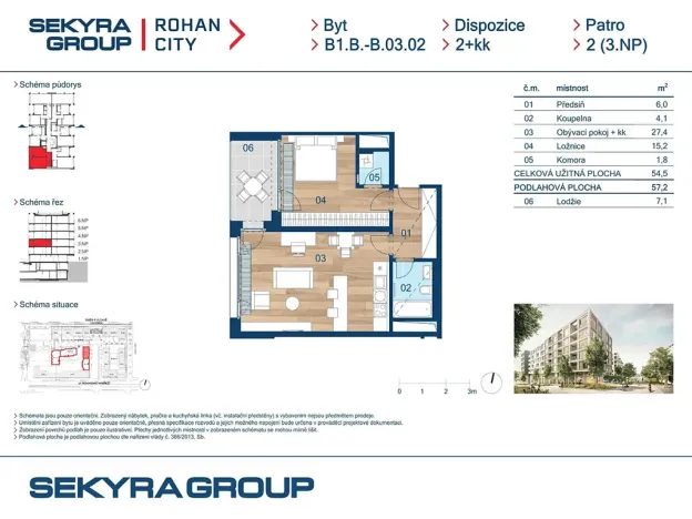 Prodej bytu 2+kk, Praha - Karlín, Sokolova, 55 m2
