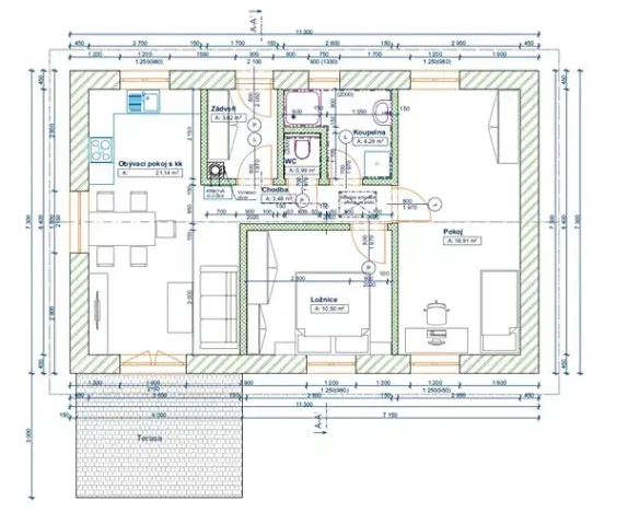 Prodej rodinného domu, Česká Kubice, 63 m2