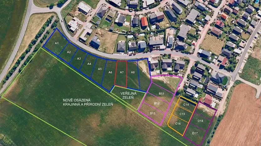 Prodej pozemku pro bydlení, Hrušovany u Brna, Pod Střediskem, 898 m2