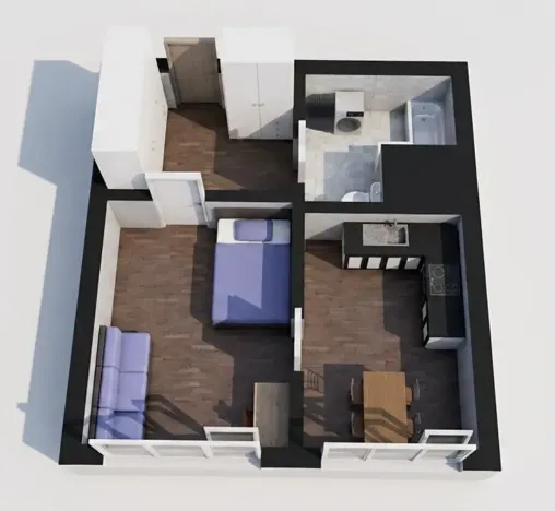 Prodej bytu 1+1, Praha - Krč, Hurbanova, 39 m2