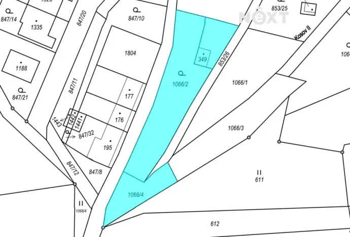 Prodej pozemku pro bydlení, Zlín, 1105 m2