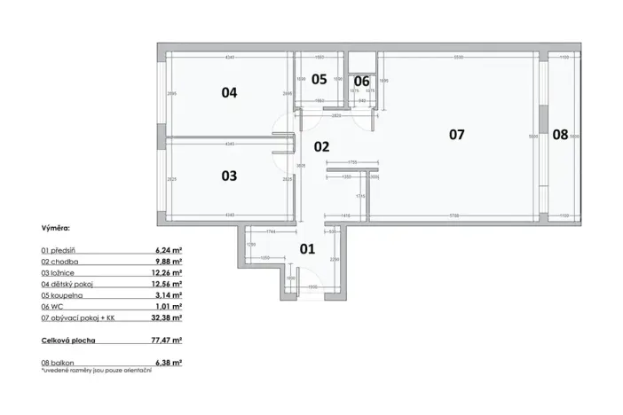 Pronájem bytu 3+kk, Praha - Chodov, Čenětická, 77 m2