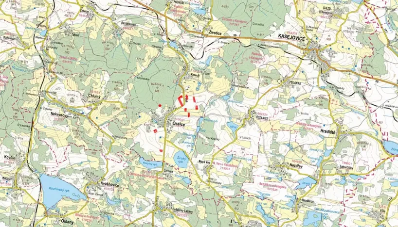 Prodej pole, Oselce, 45206 m2