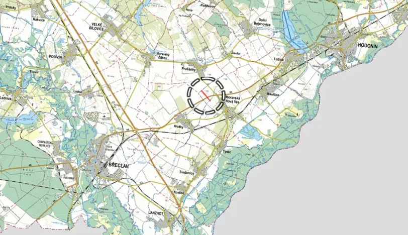 Prodej pole, Moravská Nová Ves, 8666 m2