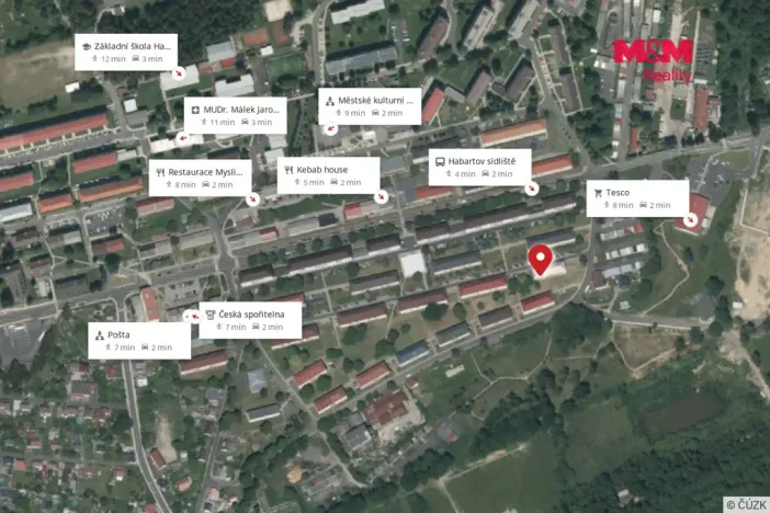 Prodej bytu 2+1, Habartov, Gagarinova, 58 m2