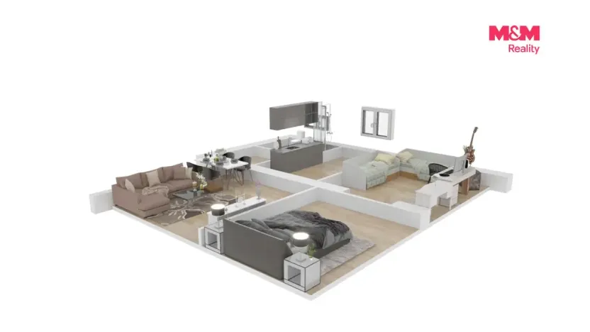 Prodej bytu 3+1, Poběžovice, Pohraniční stráže, 80 m2