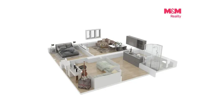 Prodej bytu 3+1, Poběžovice, Pohraniční stráže, 80 m2