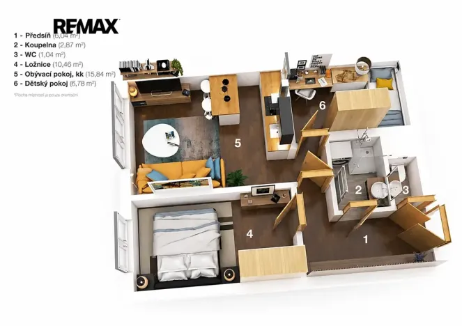 Pronájem bytu 3+kk, Slaný, Vikova, 42 m2