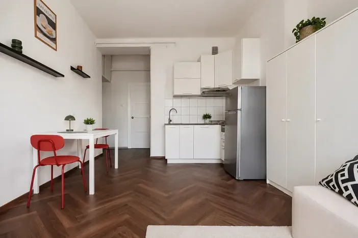 Pronájem bytu 1+kk, Praha - Holešovice, Tovární, 31 m2