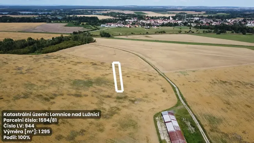Prodej pole, Lomnice nad Lužnicí, 1295 m2