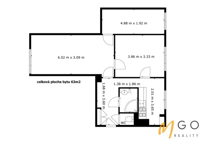 Prodej bytu 3+1, Králíky, V Bytovkách, 65 m2