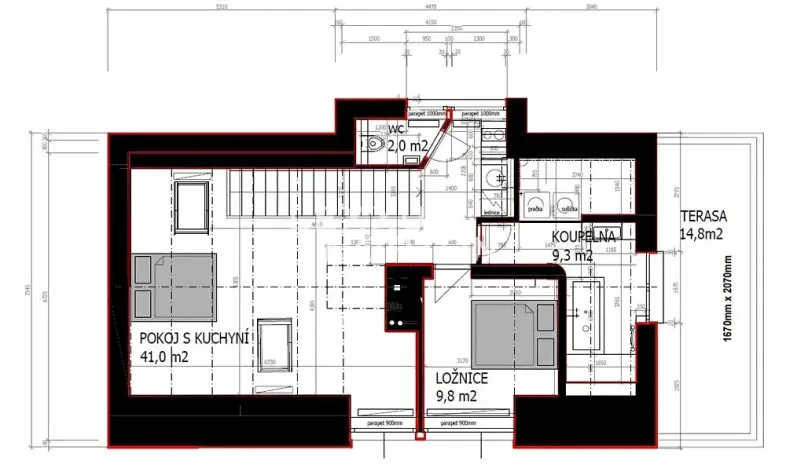 Pronájem rodinného domu, Kosoř, Dolejší, 190 m2