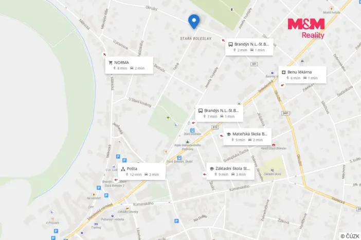 Pronájem bytu 2+kk, Brandýs nad Labem-Stará Boleslav - Stará Boleslav, 49 m2