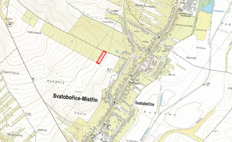 Prodej pole, Svatobořice-Mistřín, 4972 m2