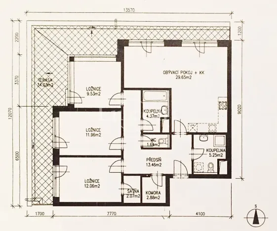 Prodej bytu 4+kk, Praha - Hostivař, Bratislavská, 92 m2