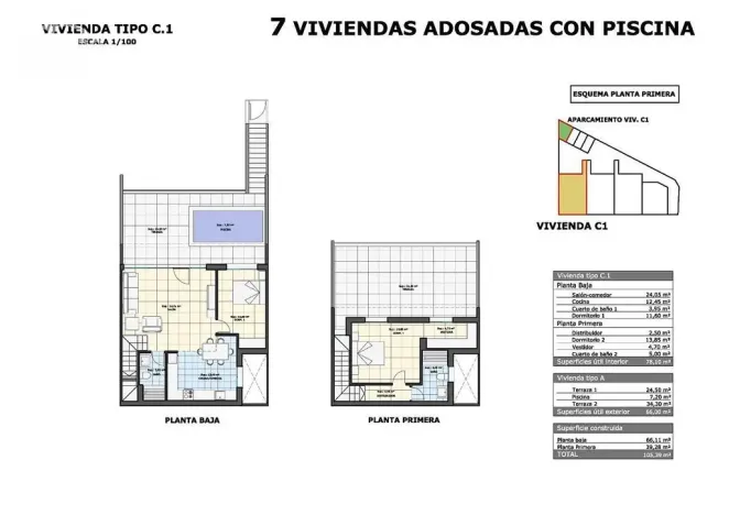 Prodej rodinného domu, Pilar de La Horadada, Alicante, Španělsko, 103 m2