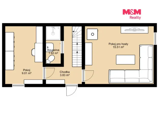 Prodej rodinného domu, Jemnice, Zámecká, 80 m2