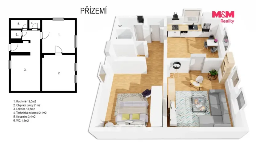Prodej chalupy, Žehuň, 71 m2