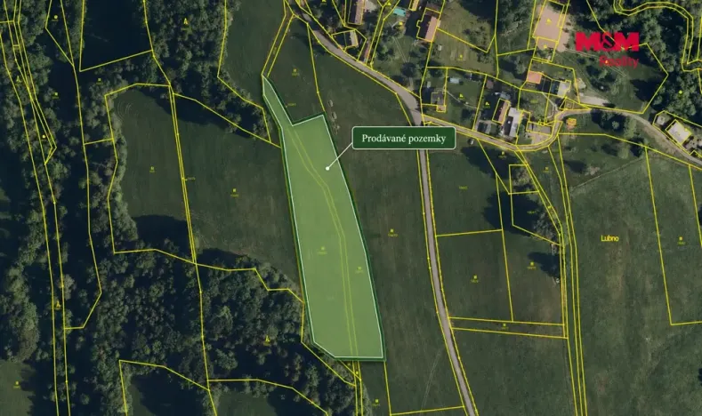 Prodej louky, Frýdlant nad Ostravicí - Lubno, 9244 m2