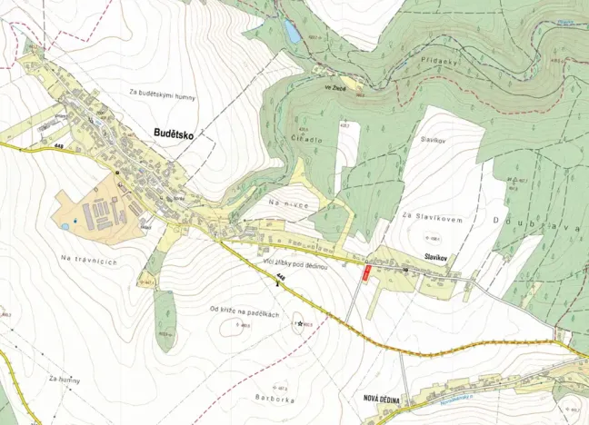 Prodej podílu pozemku pro bydlení, Budětsko, 479 m2