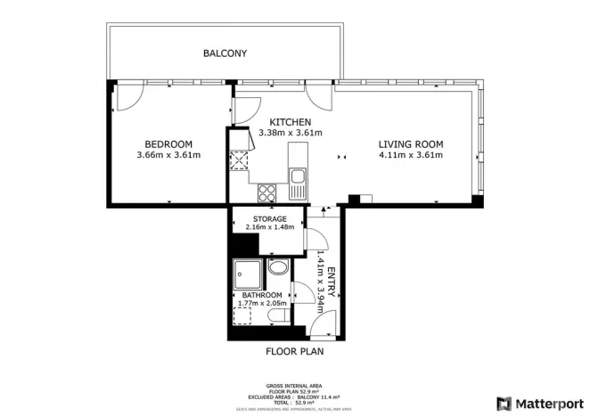 Pronájem bytu 2+kk, Praha - Strašnice, V Rybníčkách, 47 m2