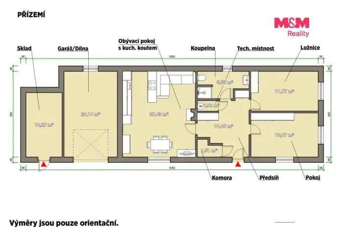 Prodej chalupy, Kramolín, 71 m2