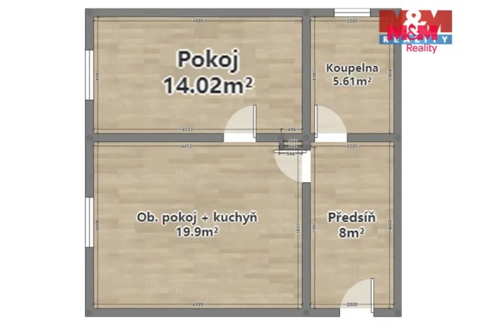 Prodej bytu 2+kk, Radnice, Na Potocích, 49 m2