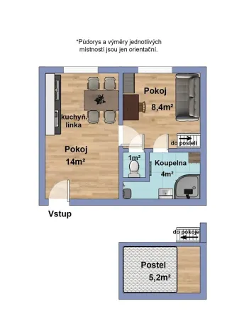 Pronájem komerční nemovitosti, Praha - Smíchov, Grafická, 29 m2