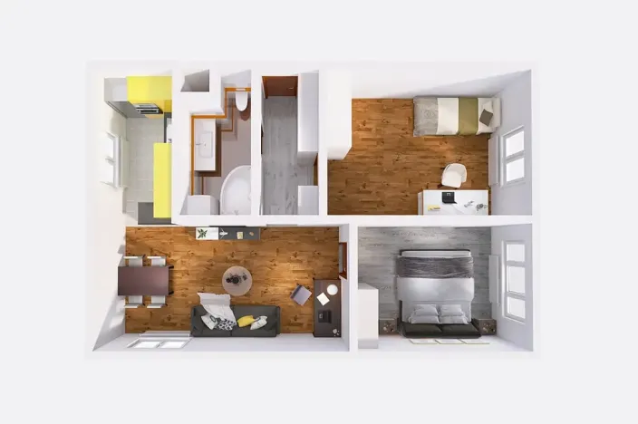 Prodej bytu 3+kk, Nový Bor, Husova, 68 m2