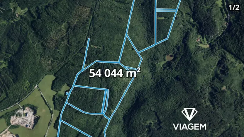 Prodej podílu lesa, Brno, 6105 m2