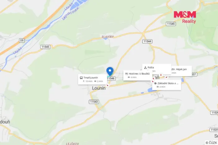 Prodej pozemku pro bydlení, Tmaň - Lounín, 4059 m2