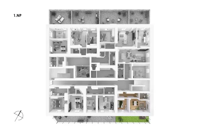 Prodej bytu 2+kk, Postupice, Blanická, 45 m2