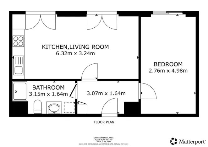 Pronájem bytu 2+kk, Praha - Řeporyje, Haenkeho, 48 m2