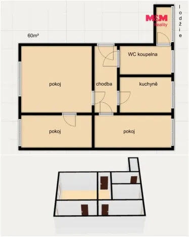 Prodej bytu 3+1, Náchod - Staré Město nad Metují, Bílkova, 55 m2