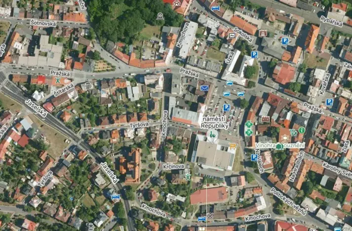 Pronájem kanceláře, Kolín, Tyršova, 124 m2