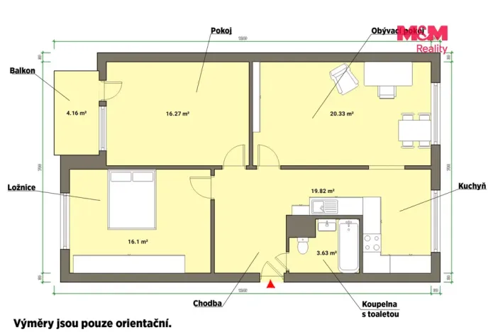 Pronájem bytu 3+1, Cheb, Do Zátiší, 77 m2