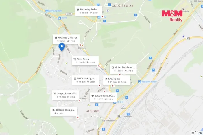 Prodej bytu 1+1, Ústí nad Labem - Neštěmice, Na Výšině, 35 m2