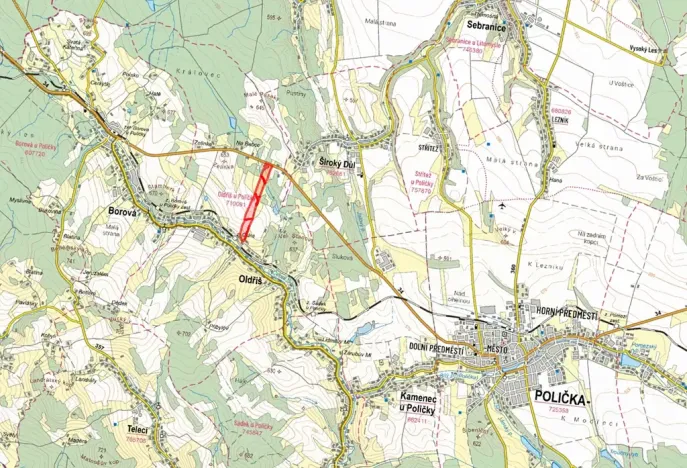 Prodej pole, Oldřiš, 163062 m2